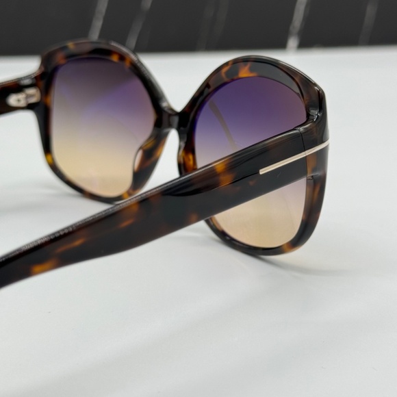 NEW TOM FORD TF919 55B WOMEN ROUND SUNGLASSES TOM FORD CHIARA-02 FT0919/S 55B - Picture 8 of 11